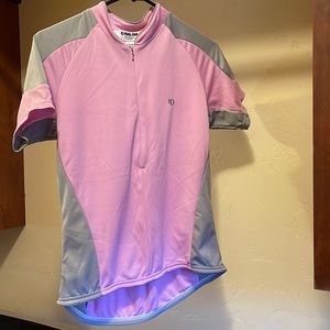 Pink & Grey size Large woman’s biking top